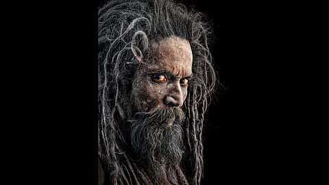 Picture of a Naga Sadhu taken by photo journalist Bandeep Singh as part of his Bhasmang show