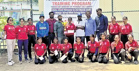 The Andhra Pradesh Blind Women’s Cricket Team wins the Petronet Infinity Series, defeating Karnataka in the final held in Kerala