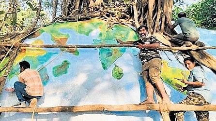 The rocks and walls along the Attappadi Pass are being transformed into impressive artwork depicting the life and culture of tribal communities.