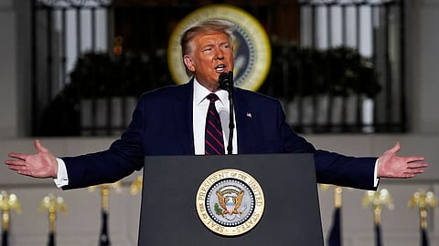 US President Donald Trump intensified pressure on Denmark over Greenland, accusing Copenhagen of failing to counter what he described as a “Russian threat”.