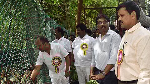 The Tamil Nadu Legislative Assembly Committee on Public Undertakings, led by chairman AP Nandakumar MLA, as part of their inspections at various locations in Cuddalore district on Tuesday, visited deer park at NLCIL.