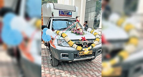 The van can handle a maximum of 40 applications per day