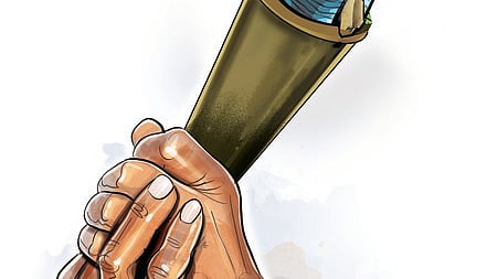 Students caught smoking ganja.