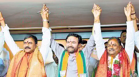 Kishan Reddy said that 37 per cent of voters supported the BJP in this elections.