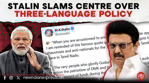 "Demanding linguistic equality is not chauvinism": TN CM Stalin hits back at Centre | Language war