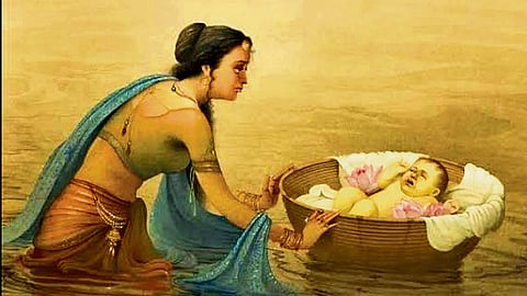 The hero in a basket