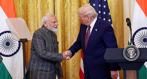 US President Donald Trump speaks during an event in the Roosevelt Room of the White House in Washington, Thursday, July 31, 2025.
