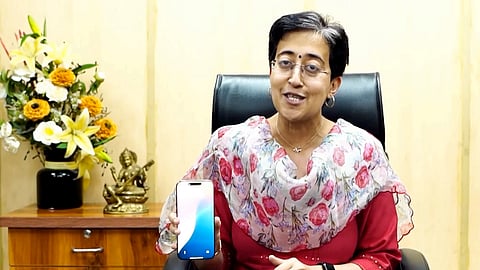 AAP leader and LoP in Delhi Assembly Atishi speaks through a video message on the International Women's Day.
