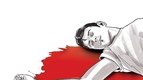 A man was found charred to death near ST Hindu College  at Bharathi Nager in Nagercoil on Saturday.