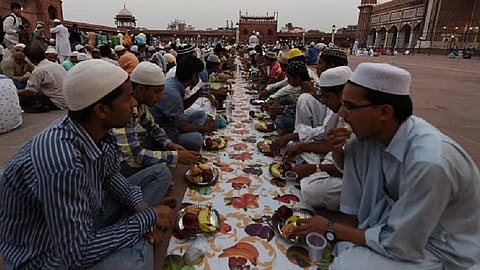 Representational image of communal iftar 