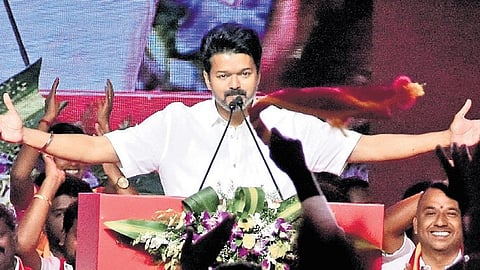 Vijay is yet to engage with the media, which the early leaders of the DMK and the AIADMK never shied from, but in fact actively pursued.