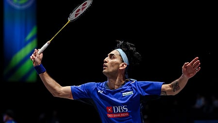 Sen exited after a straight-game loss to Chinese world No. 6 Li Shi Feng in the men's singles quarterfinal.