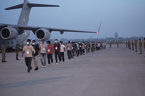 Government of India arranged for the safe repatriation of 266 Indians by an IAF aircraft