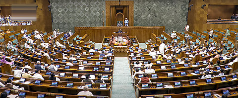 MPs in the Lok Sabha during the Budget session of Parliament, in New Delhi, Wednesday, March 12, 2025.