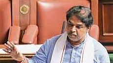 Leader of Opposition R Ashoka addresses the Assembly on Thursday