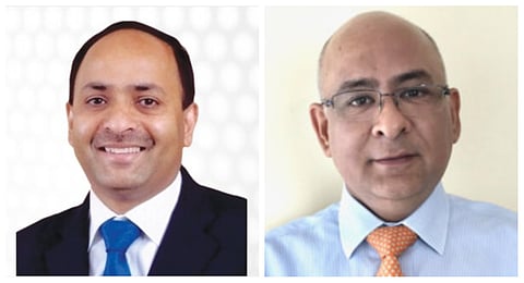 Indusind Bank CEO Sumant Kathpalia and Dy CEO Arun Khurana