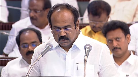 Tamil Nadu Minister for Finance, Environment and Climate Change Thangam Thenarasu.