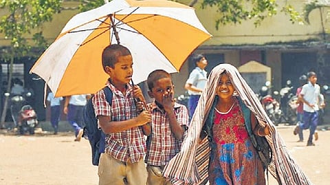 The State government has declared that all schools for Classes I to IX will operate on half-day schedules.