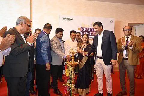 CREDAI Bengaluru Realty Expo 2025 was inaugurated by Joohi Smita Sinha, Chief General Manager, State Bank of India, Bengaluru Circle and Amar Mysore, president, CREDAI, Bengaluru on Friday. 