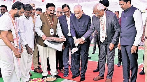 Dignitaries, including senior government and Red Cross officials, attended the event.