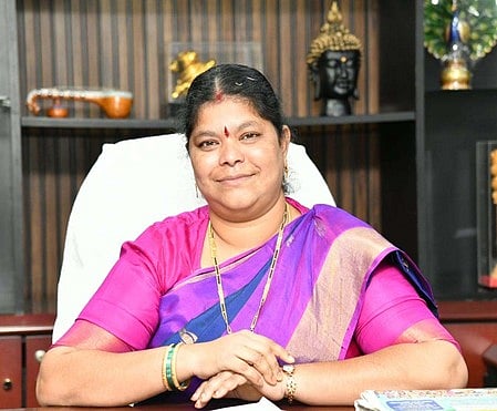 Visakhapatnam mayor Golagani Hari Venkata Kumari.