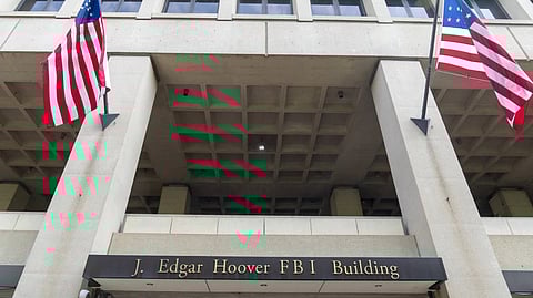 The J. Edgar Hoover FBI Building is seen June 9, 2023, in Washington. 