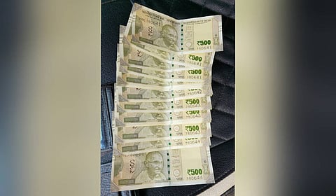 The seized counterfiet notes