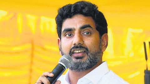 Minister for HRD and IT Nara Lokesh.