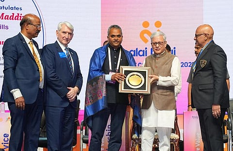 Dr Subrahmanyam was awarded Rotary International's 'Service above Self' award.