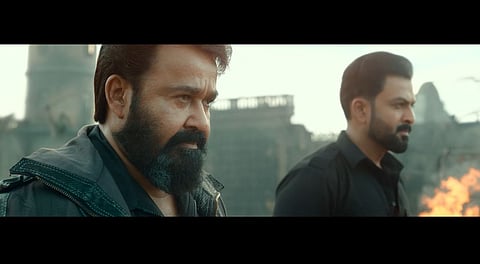 A shot from the trailer of 'L2: Empuraan'.