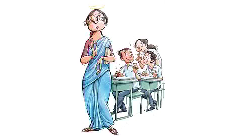 The suspended teachers were accused of large-scale malpractice.