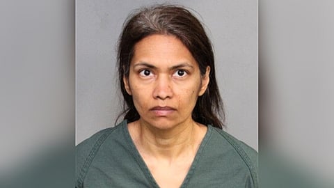 Saritha Ramaraju (in pic) has been charged with one felony count of murder for slitting her son's throat, killing the boy after they went on a vacation to Disneyland during a custody visit.
