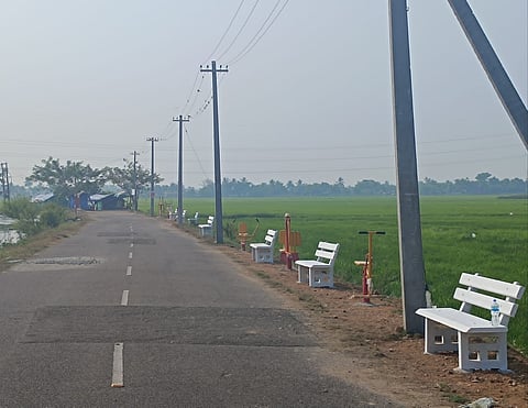 This park, surrounded by the soothing hues of paddy fields on one side and the canal on the other, offers an idyllic retreat for residents and visitors alike.