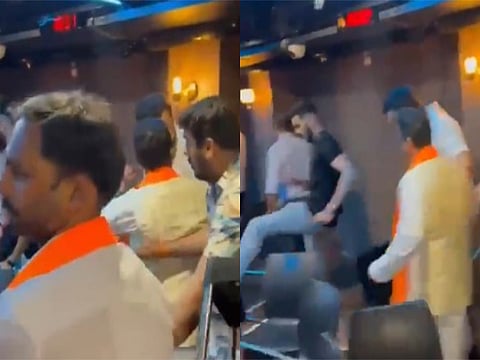 Shiv Sena workers vandalise Mumbai's Habitat Country Club over Kunal Kamra's remarks on Eknath Shinde