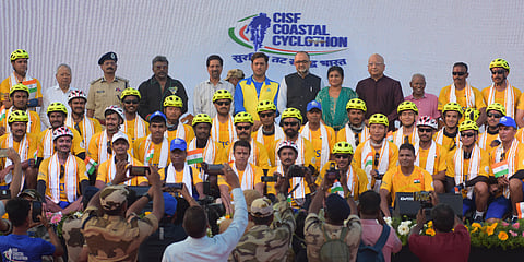 CISF Coastal Cyclothon 2025 arrives in Chennai!: The Marina Beach event witnessed a massive turnout, celebrating the cyclists