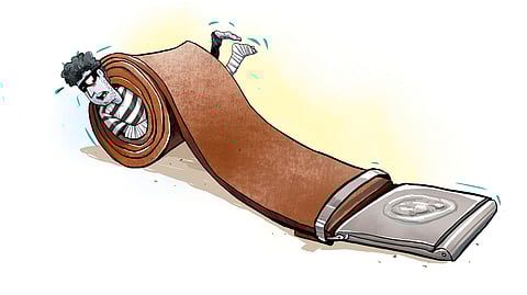 The police had traced their movements through CCTV footage and found them at a check-in counter at the airport. 