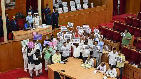 Speaker suspends 12 Congress MLAs for disrupting proceedings in Odisha Assembly