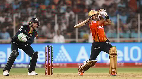 Shashank Singh slammed an unbeaten 16-ball 44 for Punjab Kings in their match against Gujarat Titans on Tuesday