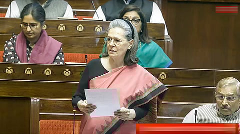 Congress leader Sonia Gandhi.