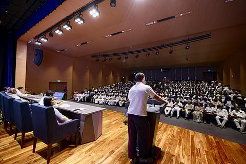 Congress leader Rahul Gandhi addresses the District Congress Committee (DCC) Presidents Meeting at Indira Bhawan, in New Delhi, March 27, 2025.