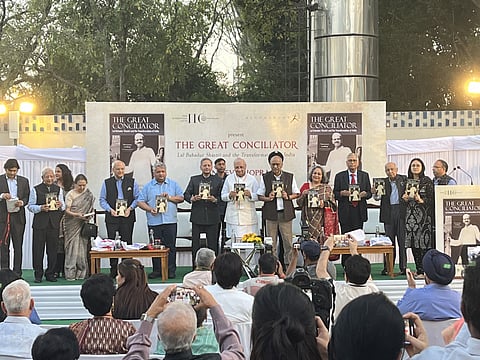 At the launch of the book 