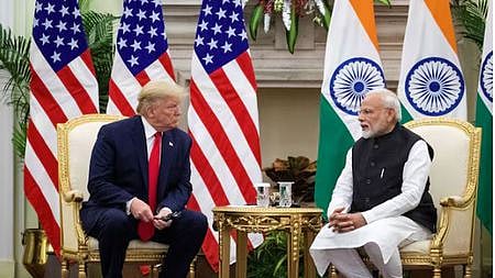 US President Donald Trump with Prime Minister Modi
