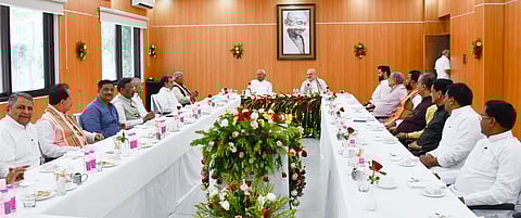 Union Minister Amit Shah holds seat-sharing talks with NDA coalition partners for Bihar assembly polls