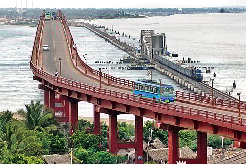 Sea change in Pamban rail bridge