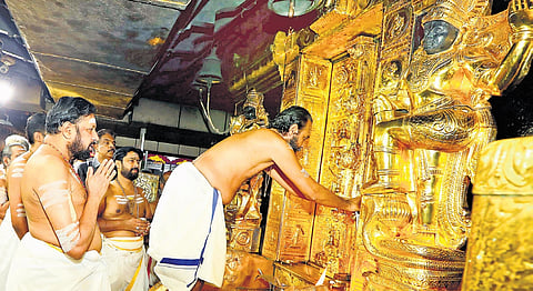 The cases pertain to the alleged theft of gold from the dwarapalaka idol panel and the gold-plated door frame of the sanctum sanctorum.