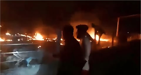 The fighter jet crashed in an open field at Suvarda village, nearly 12km from Jamnagar city and caught fire.