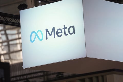 The Meta logo is seen at the Vivatech show in Paris, France, on June 14, 2023. 