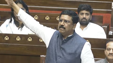 Congress Rajya Sabha MP Syed Naseer Hussain speaking on the Waqf Bill in Rajya Sabha