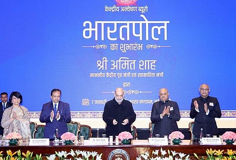 Union Home Minister and Minister of Cooperation, Amit Shah, inaugurated the BHARATPOL portal developed by the Central Bureau of Investigation (CBI) at Bharat Mandapam in New Delhi 