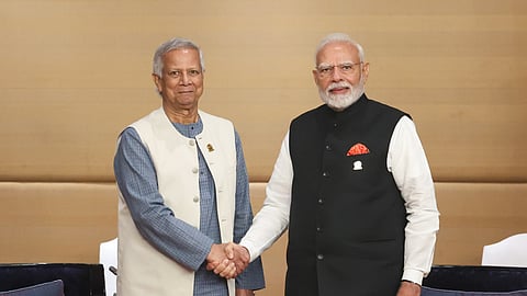 PM Narendra Modi and Muhammad Yunus, Chief Adviser of the People’s Republic of Bangladesh
